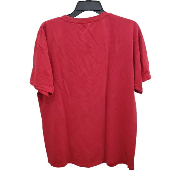 DC Comics The Flash Men's Y2K Red Heavy Distressed Vintage Short Sleeve Tee Sz L - Picture 6 of 6